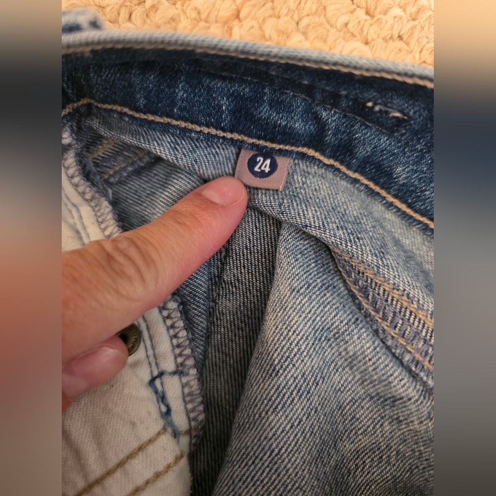 Citizens of Humanity Blue Denim Cut Off Shorts - Picture 8 of 8